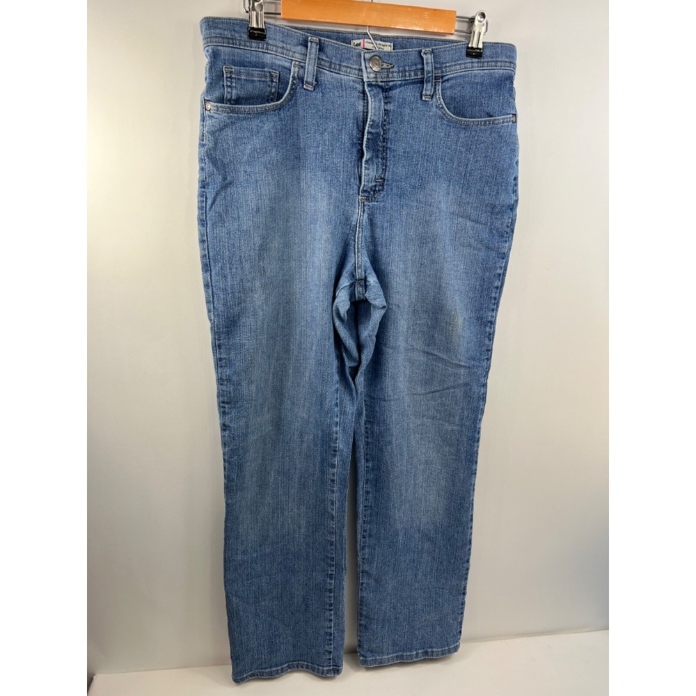 Lee Jeans Womens Size 12 Short, Blue 5 Pocket Classic‎ Fit Straight Leg